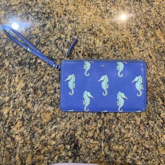 Kate Spade Seahorse Leather Wristlet - Picture 2 of 11